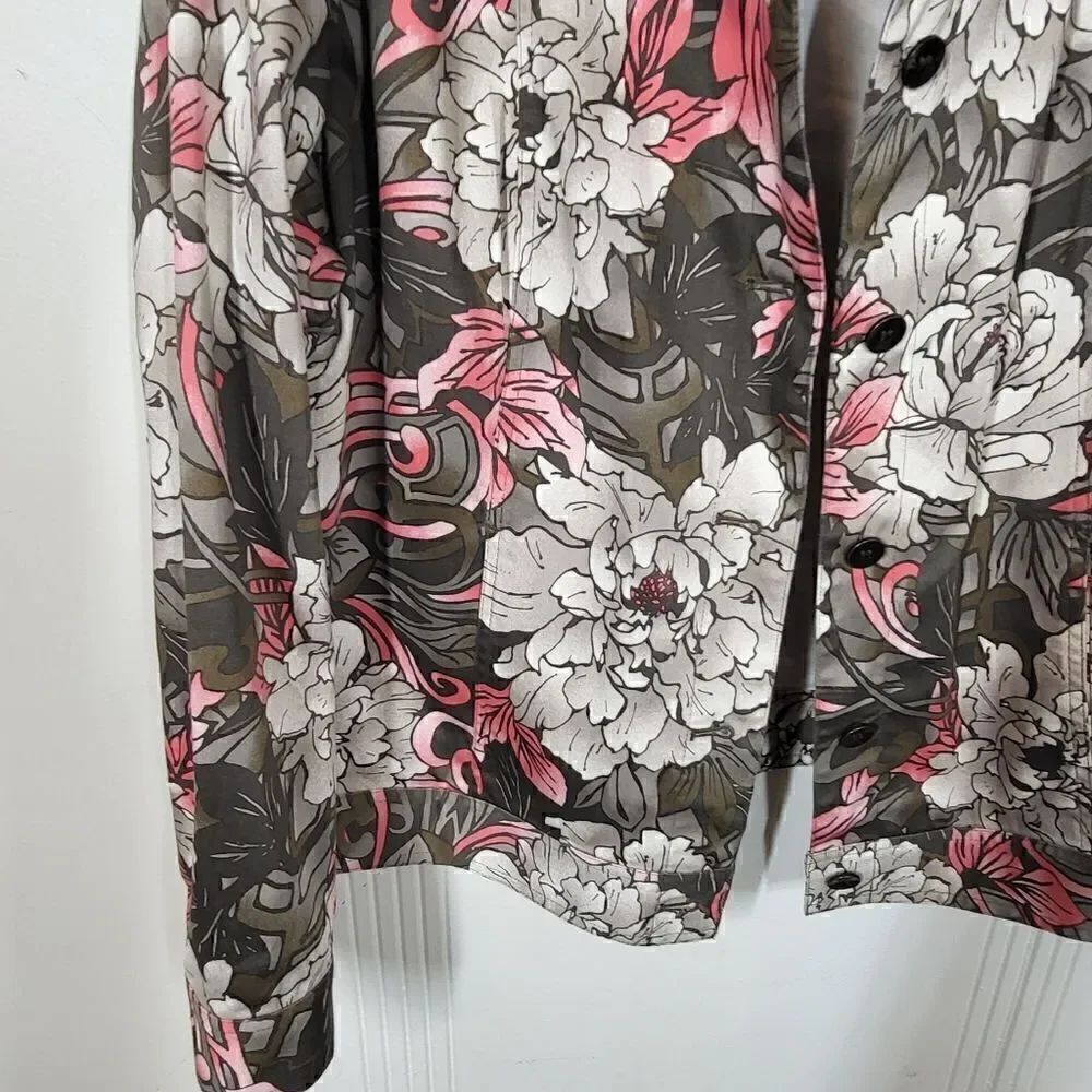 Chico's Pink & Gray Jacket - Picture 6 of 8